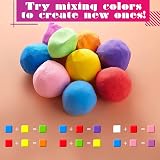 QMay Air Dry Clay 24 Colors Ultra Light No Bake Non-Toxic Modeling Clay Kit view 2