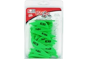 BOHNING CO LTD Bohning Blazer® Vane, 2” Hunting, 3D, Vane, Neon Green, 50pk