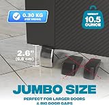 STRONGEST HOME XL Heavy Duty Door Stopper Chrome 5-Inch Door Wedge view 2