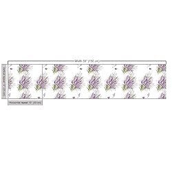 Ambesonne Violet Fabric by The Yard, Spring Themed