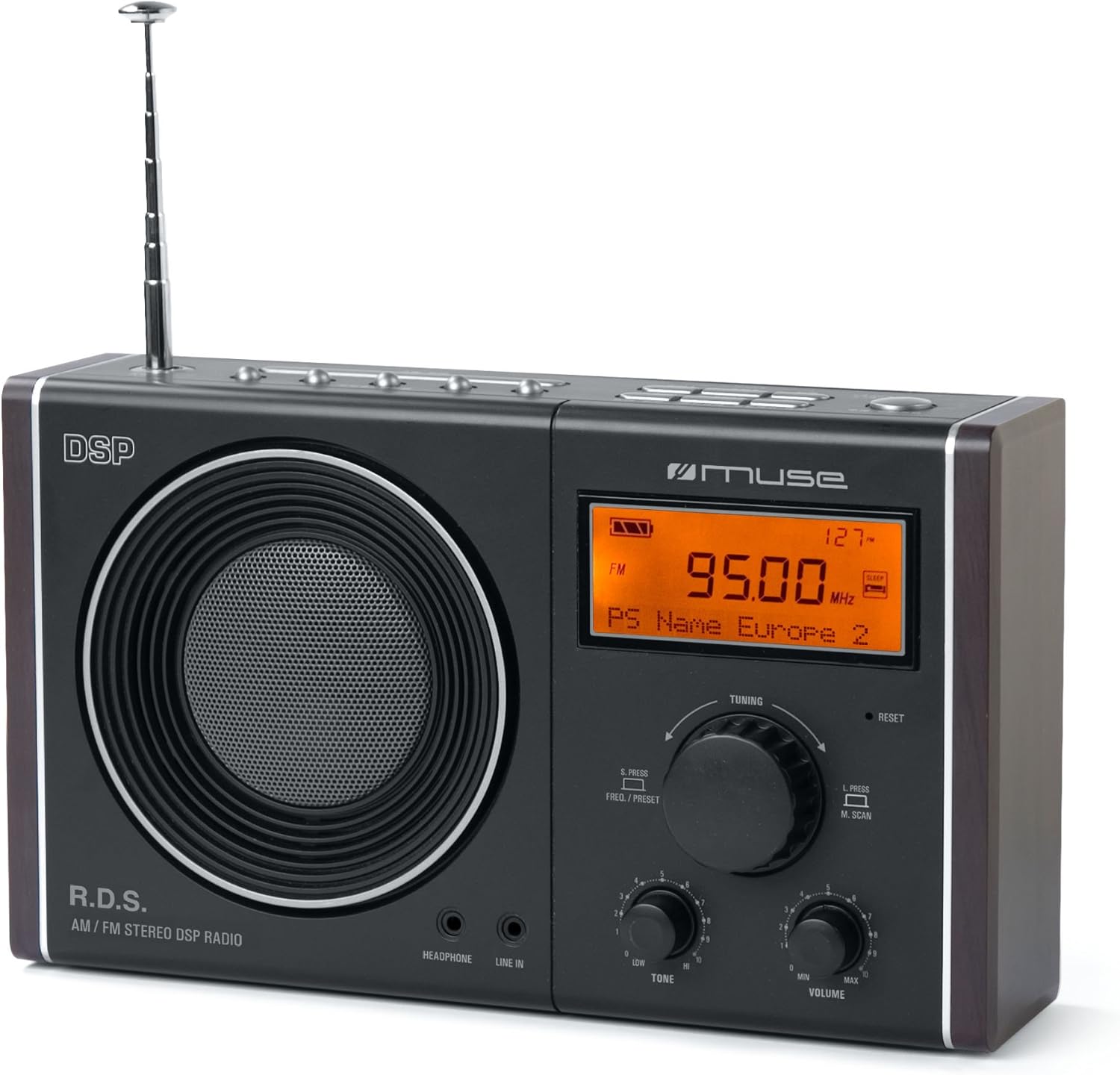 Muse M090RS Radio portable RDS Tuner PLL/FM/MW Gris anthracite Amazon.fr TV & Vidéo