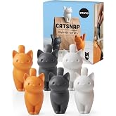 OTOTO Cat Snap Chip Clips - 3 Cat-Shaped Chip Clips, Bag Clips and Wrapper Clips for Chips and Packaging Use, Unique Kitchen