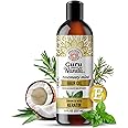 GuruNanda Rosemary Mint for Hair Growth with Keratin & Vitamin E Oil - Encourages Scalp, Shine & Hair Strengthening- 100% Natural, Cruelty-Free, 8oz