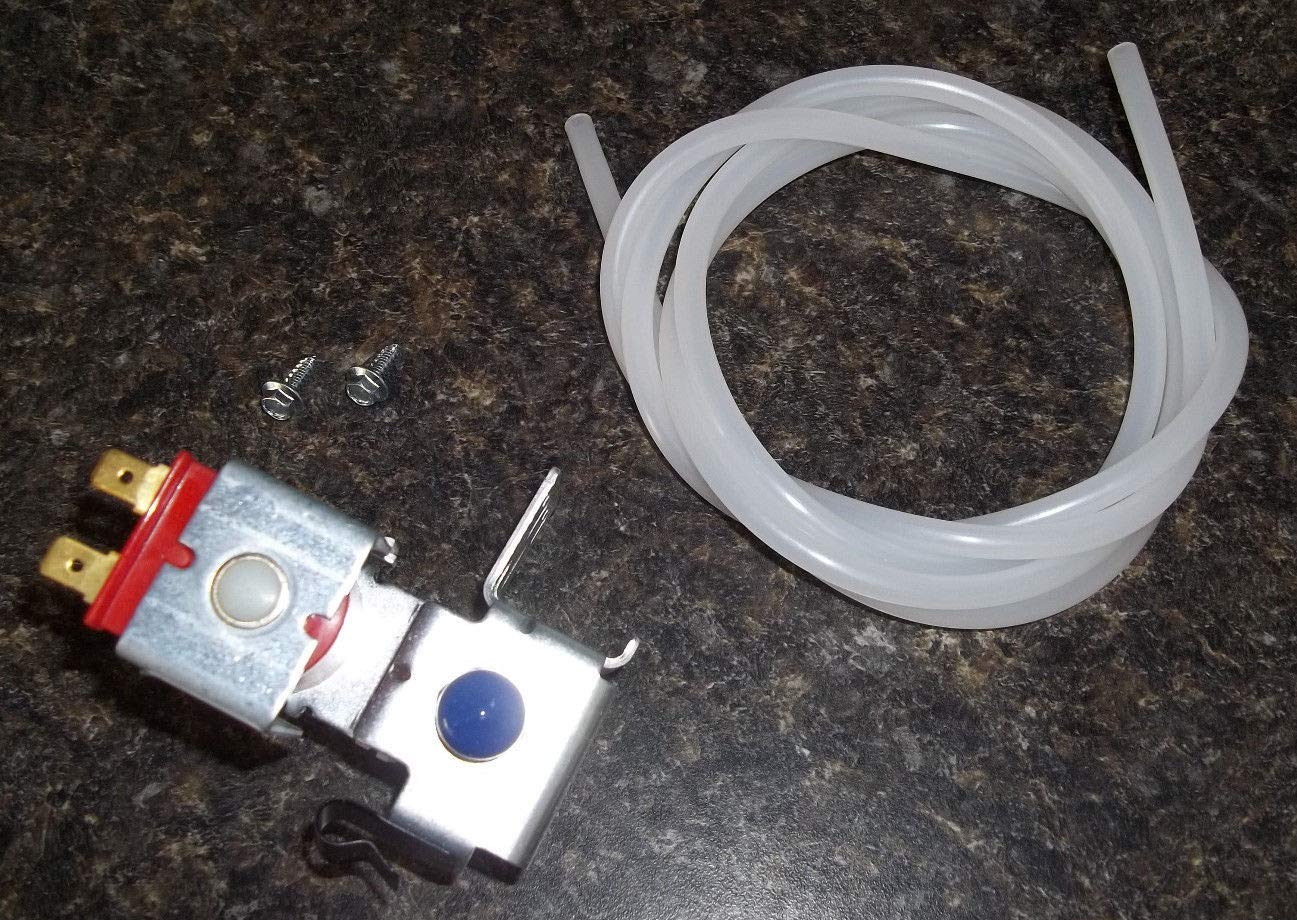 Refrigerator Single Solenoid Ice Maker Water Valve & water line for Sears Kenmore 2315576