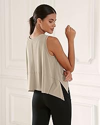 ODODOS Modal Soft Sleeveless Crop Top for Women