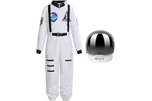 ReliBeauty Boys Girls Kids Children Astronaut Role Play Costume