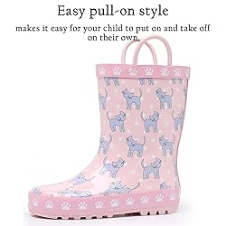 LANCDON Toddler Rain Boots for Boys and Girls