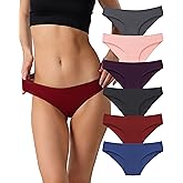 la notte Women’s Bikini Underwear Breathable Cotton Panties for Womens 6 Pack Ladies Stretchy Hipster Soft Briefs Panty