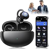 AMINY AI Translation Earbuds Real Time, 163 Languages & Accents Translator Ear Buds Audífonos Traductores Inglés Español Open Ear Earbuds Wireless Headphones for Travel Business Learning