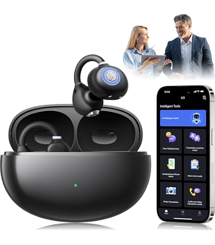 J207 Smart Voice Translator Earbuds, 144 Sprachen Online-Übersetzung Instant Translator Device Mit APP Und Bluetooth 5.3, Übersetzer-Kopfhörer Für Das Lernen Auf Geschäftsreisen