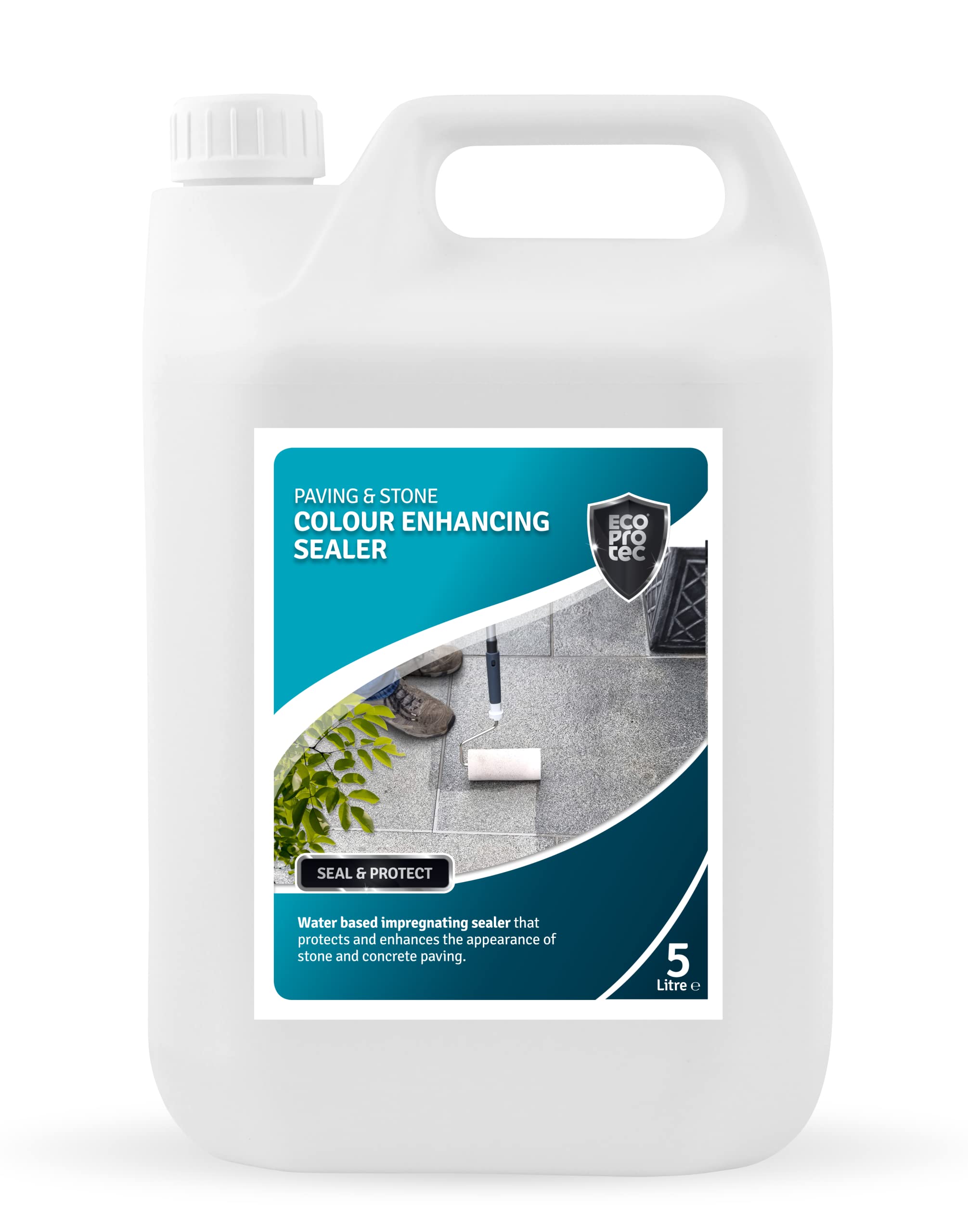 ECOPROTEC Colour Enhancing Sealer-External Water Based Impregnating Sealer | Enhanced Natural Finish | Allows Surface to Breathe (5 Litre)
