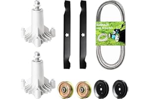 42Inch Deck Rebuild Kit with 2xSpindle for 130794 + 2xPulley for 153535 + 2xIdler for 173438 173437 + 2xBlade for 127843 + 1x