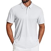 COOFANDY Mens Polo Shirts Short Sleeve Golf Shirt UPF50+ Moisture Wicking Quick Dry Collared Performance Polo Shirts for Men