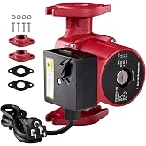 Talspity UPS43-100F, 95906636 Water Circulator Pump 115V 1/3HP | Used for Radiant Heating, Hydronic Heating, Fan Coil, Solar, and Hot Water Systems, Cast Iron Body High Efficiency and Quiet