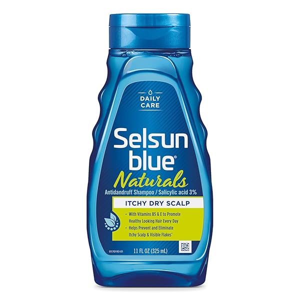 SELSUN BLUE NATURALS ITCHY DRY SCALP ANTI-DANDRUFF SHAMPOO,...