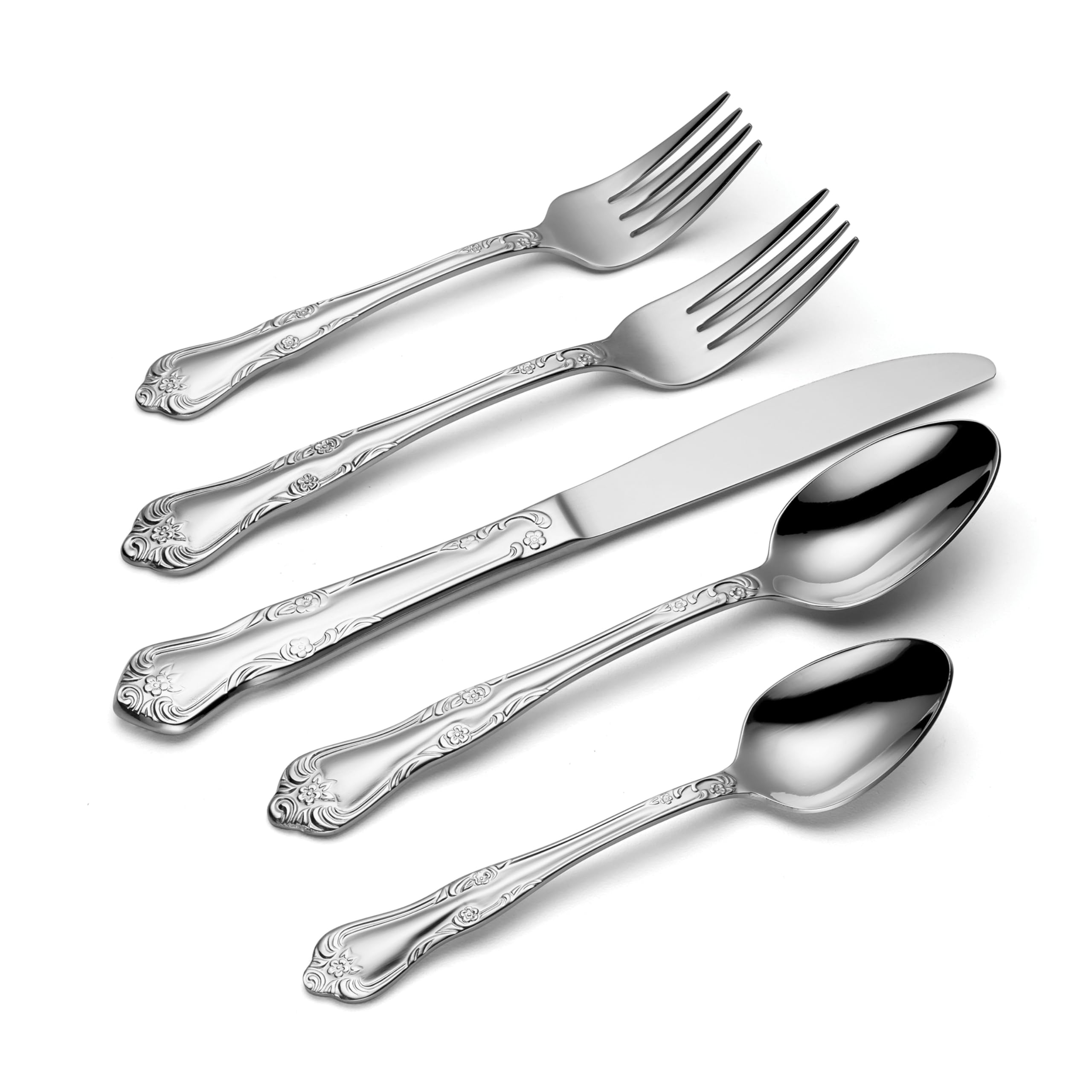 Oneida Azalea 45Piece Flatware Set, Service for 8 Pricepulse