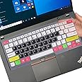 Keyboard Cover for Lenovo ThinkPad E470(c) E475 E480 E485 E490 E495 E14 14" |Thinkpad T14(s) T460(s) T470(s) T480(s) T490/S T495(S) L380 L390 L460 L470 L480 L490 L14 A475 A485 Keyboard Skin-CBLACK