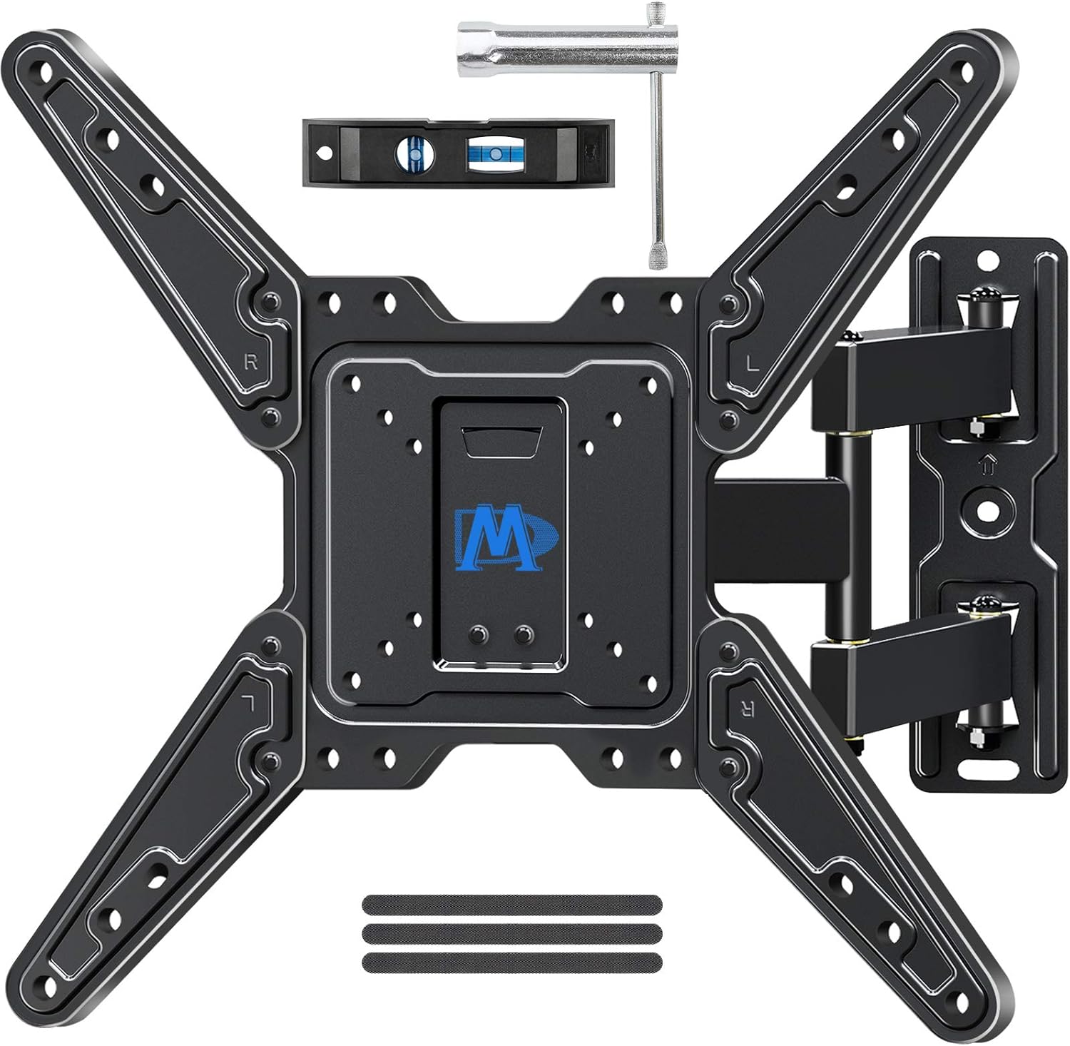 Mounting Dream Full Motion TV Wall Mount for Most 26-55 Inch TVs, Wall Mount for TV with Swivel Articulating Arms, Perfect Center Design TV Mounts Wall, up to VESA 400x400mm and 77 lbs. MD2413-MX: Electronics