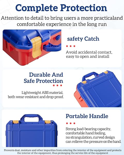 TANREGINAL HARD CARRYING CASE FOR NINTENDOO SWITCH 2 , PORTABLE SWITCH 2 PROTECTIVE CASE FOR NINTENDOO SWITCH 2 CONSOLE AND ACCESSORIES —「ALL IN ONE PLACE，CLASSIC RED-BLUE，COMPACT INTERNAL STRUCTURE」