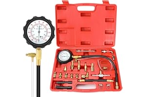 BETOOLL 0-140PSI Fuel Injector Injection Pump Pressure Tester Gauge Kit Car Tools (Master)