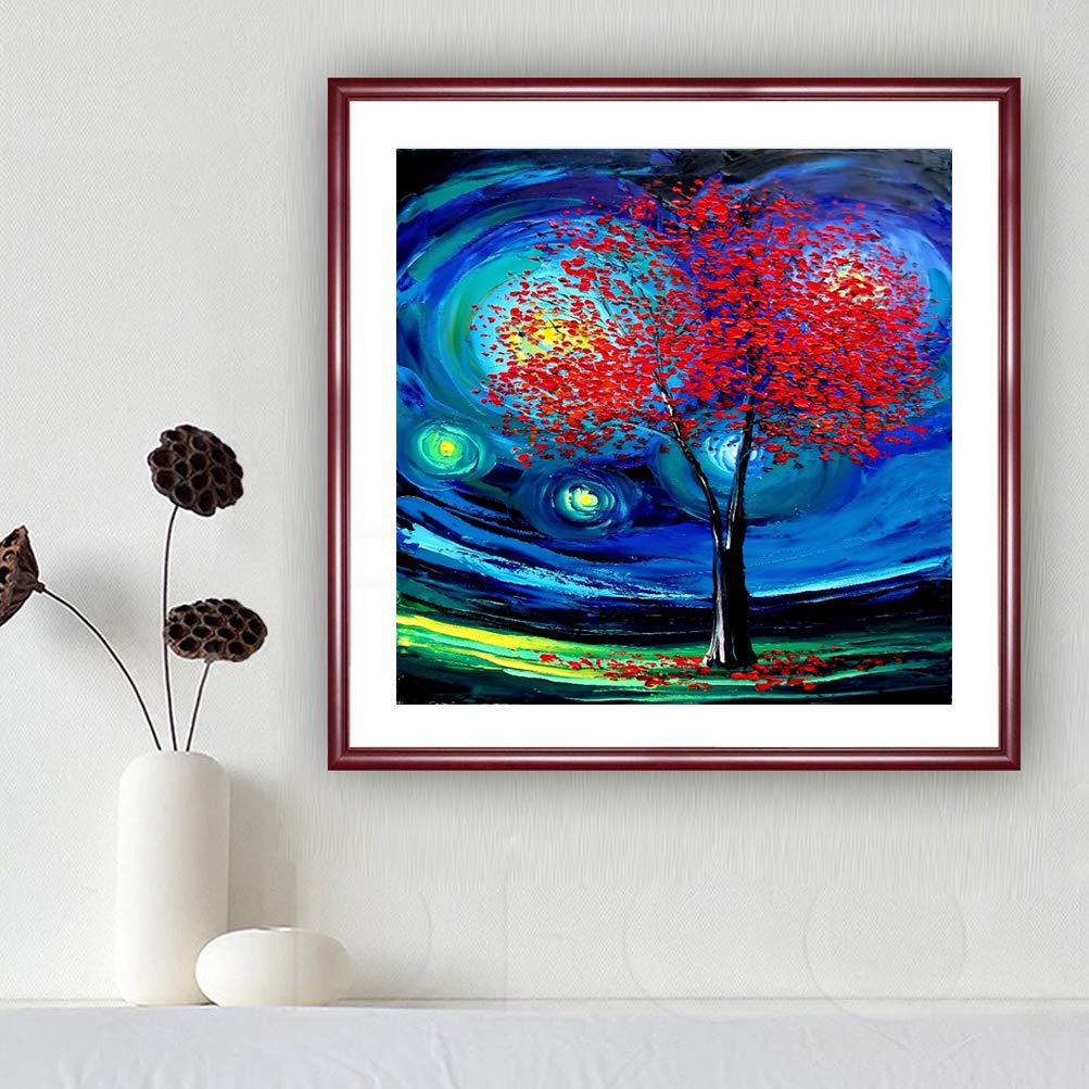 5D Diamond Painting Malerei DIY Schöne Stickerei Malerei Crystal Strass Stickerei Kreuzstich für Wohnzimmer, Schlafzimmer, Arbeitszimmer usw. Haus Dekor Stickvorlage Kreuzstich Stickbild 30x30cm