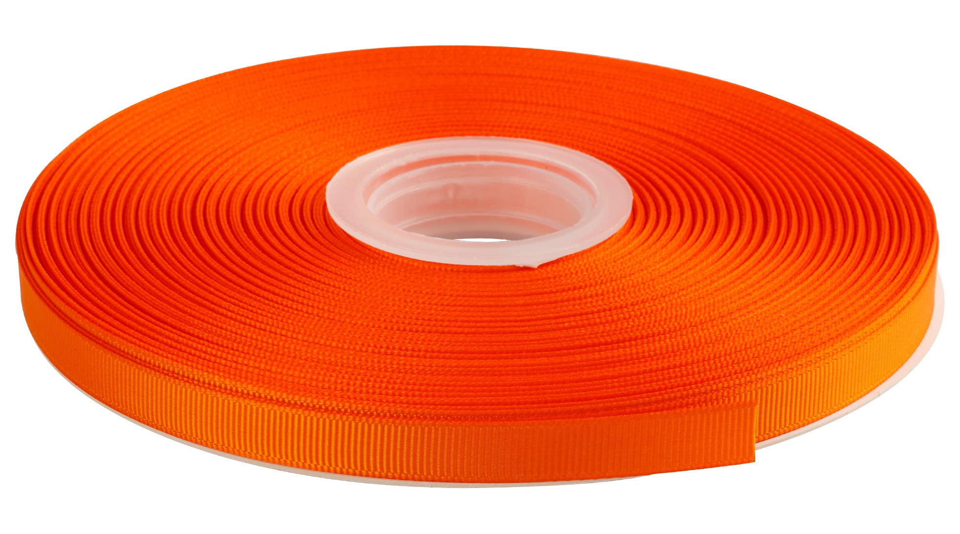 AVANAVA 9mm Wide Grosgrain Ribbon - 45 Meters, Ideal for Gift Wrapping, Hair Bows, Home Decor, Flower Arrangement (668-Orange Peel)
