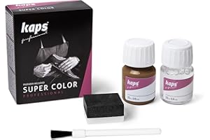 Dye with Primer for Natural and Synthetic Leather Shoes, Kaps Super Color and Preparer, 70 Colors (152 - Nevada)