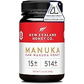 Raw Manuka Honey UMF 15+ MGO 514+, UMF Certified, 3rd Party Tested, 17.6oz | Immune support grade for daily defense, UMF certified &amp; 3rd party lab tested, raw monofloral New Zealand manuka, traceable