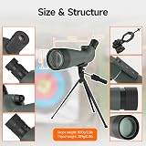 SVBONY SV28 Upgrade 20-60x80 Spotting Scope with Tripod Phone Adapter view 10