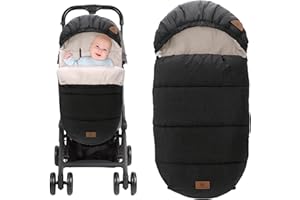 Miracle Baby Bunting Bag, Warm Infant Car Seat Cover Blanket with Zipper & Hood, Fleece Footmuff Sleeping Bag for Stroller, Boys Girls 0-48 Months