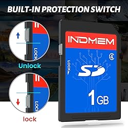 INDMEM SD Card 1GB, 10 Packs Class 4 1GB Flash
