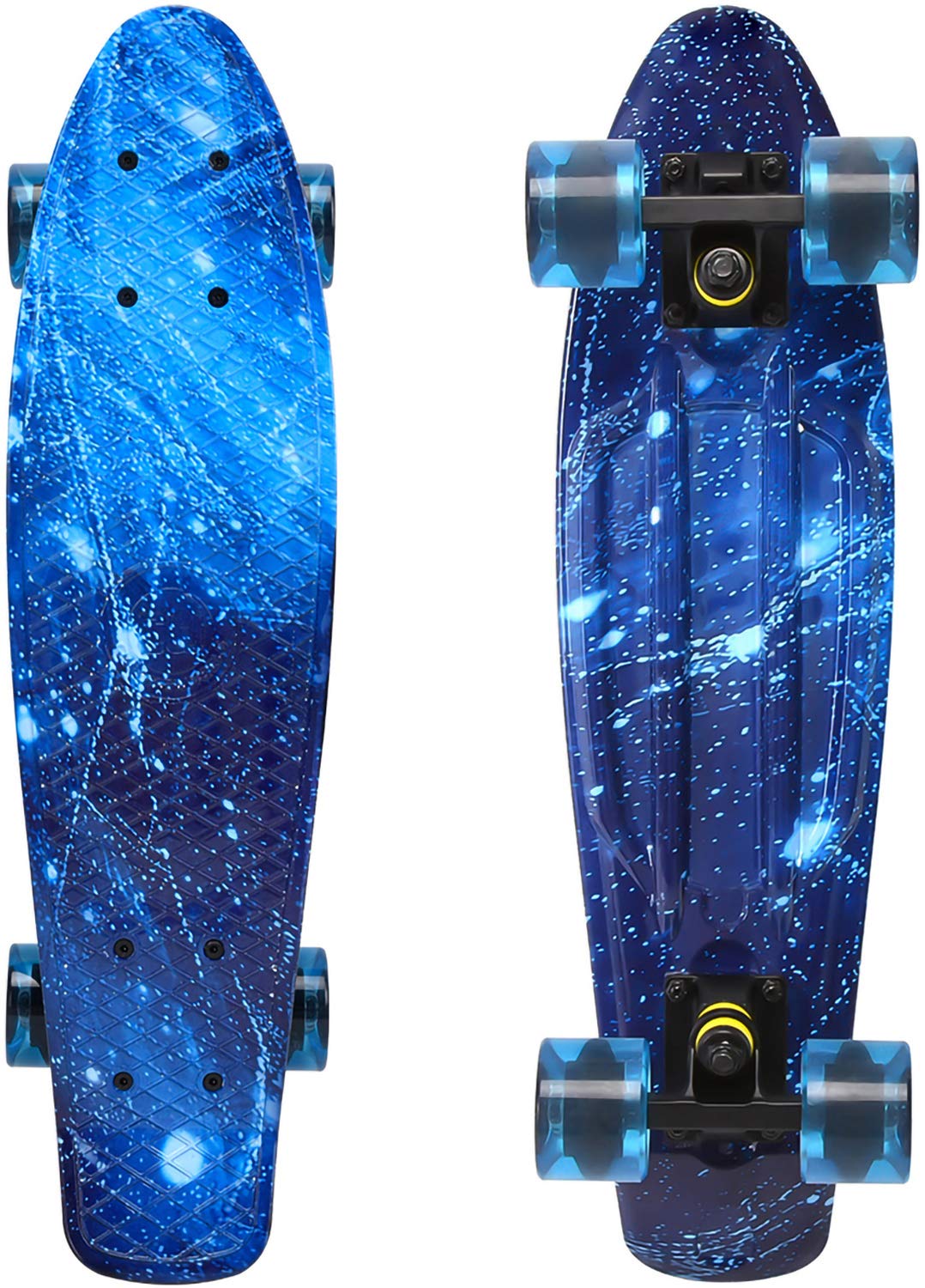 ChromeWheels Skateboards 22 inch Complete Skateboard Deck Mini Cruiser for Kids Boys Girls Youths Beginners