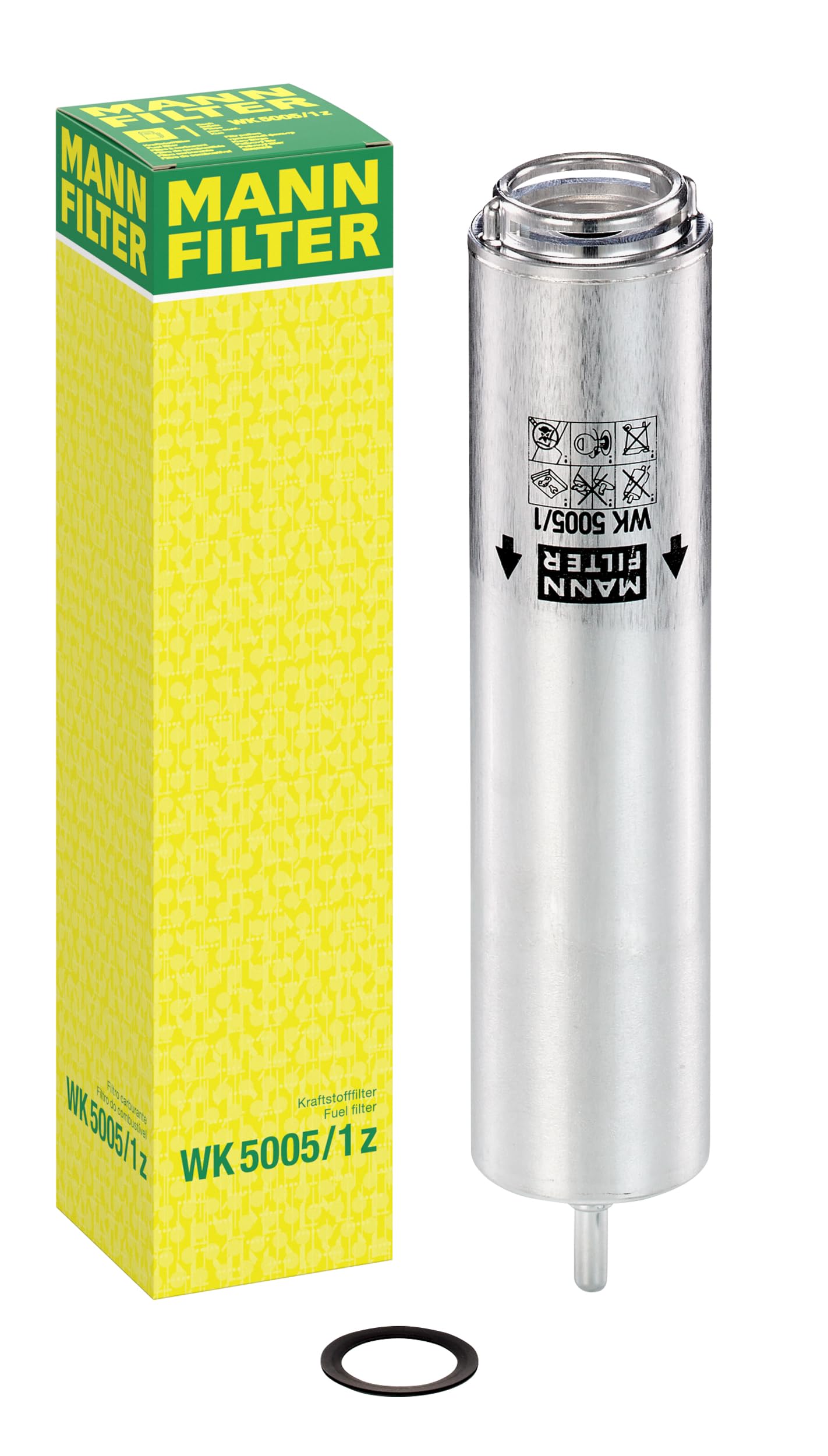 MANN-FILTER WK 5005/1 z Fuel filter Spin-on fuel filter with seal / gasket set For passenger cars