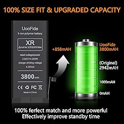 Upgraded Battery for iPhone XR, High Capacity