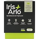 Iris + Arlo Organic Pads for Women + all Menstruators, 100% Cotton | Sanitary Pads Super (10 Count), with Wings | Biodegradab