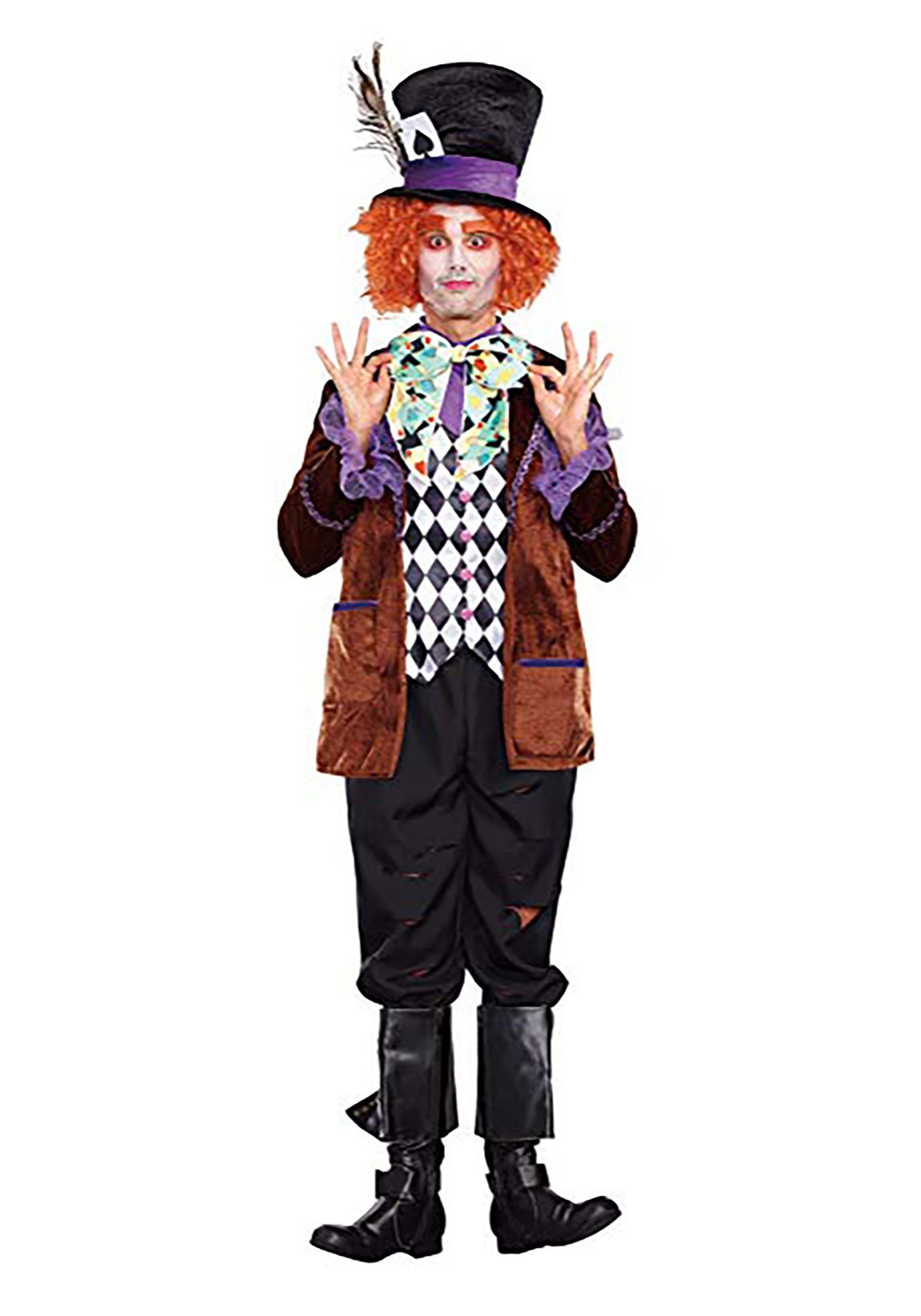 Photo 1 of Dreamgirl Men's Hatter Madness Costume, Multi, Large
