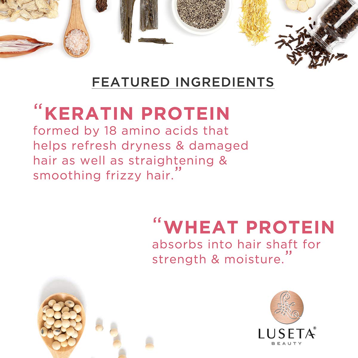 Luseta Keratin Smooth Shampoo & Conditioner Set for Straight and Wavy Hair - Hair Care Shampoo Luseta Keratin Smooth Shampoo & Conditioner Set for Straight and Wavy Hair - Hair Care Shampoo