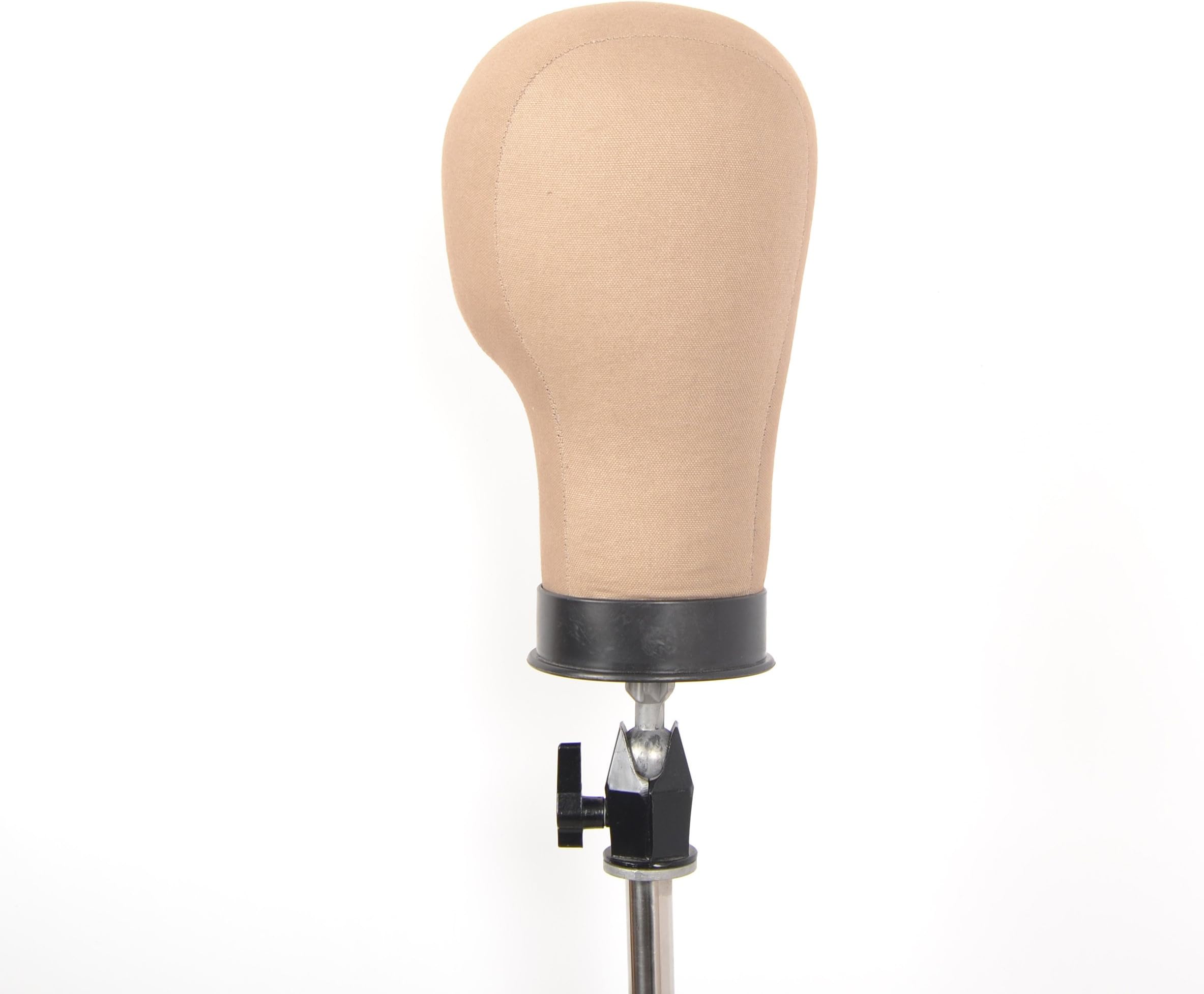 Cork Canvas Block Head Mannequin Mainkin Head For Wig Making Drying Styling Coloring (22" Circumference)