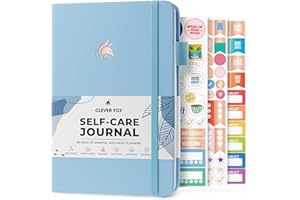 Clever Fox Self-Care Journal – Daily Reflection Notebook – Mental Health & Personal Development Planner, Meditation & Mood Lo