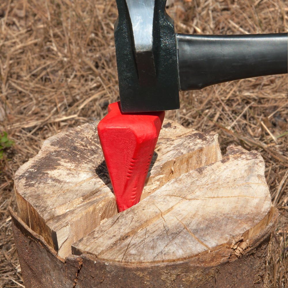 Deuba Wood Splitter Log Bomb 170mm Splitting Wedge Easily Split Wood Grenade, Red, 1x Wood Splitter - Image 3