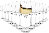 Homiu Large White Wine Glasses 12 x 330 ml Florence Crystal Glassware view 1