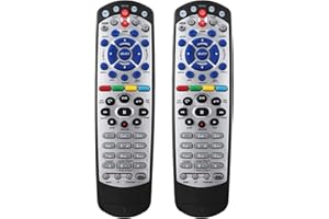 [Pack of 2] New Remote Control for Bell Satellite Remote, Bell TV IR Remote Control for Dish Network 20.1 IR Satellite Receiv