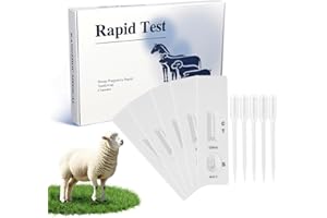 Sheep Goat Pregnancy Test Kit, 5 Pieces Urine Test Strips for Early Detection, Results in 5-15 Mins, Accurate & Easy Home Far