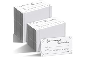 Seajan 1000 Pcs Appointment Cards Bulk Appointment Reminder Cards for Client Business, Hair Salon, Dental Office, Massage Therapist, Grooming, Hairdresser, Medical Doctors and More(White)
