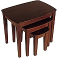 Winsome Bradley Nesting Tables, 21.9"H, 17.9"H, 14"H, Walnut