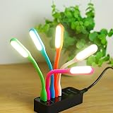 YLC 5 Pack USB LED Light Lamp Orange Navy Blue Black Pink Green 5V 1.2W view 5