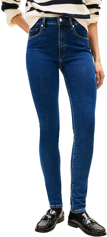 Damen Jeans Hose Como Skinny Fit, Blau (EMI), 28W/32L