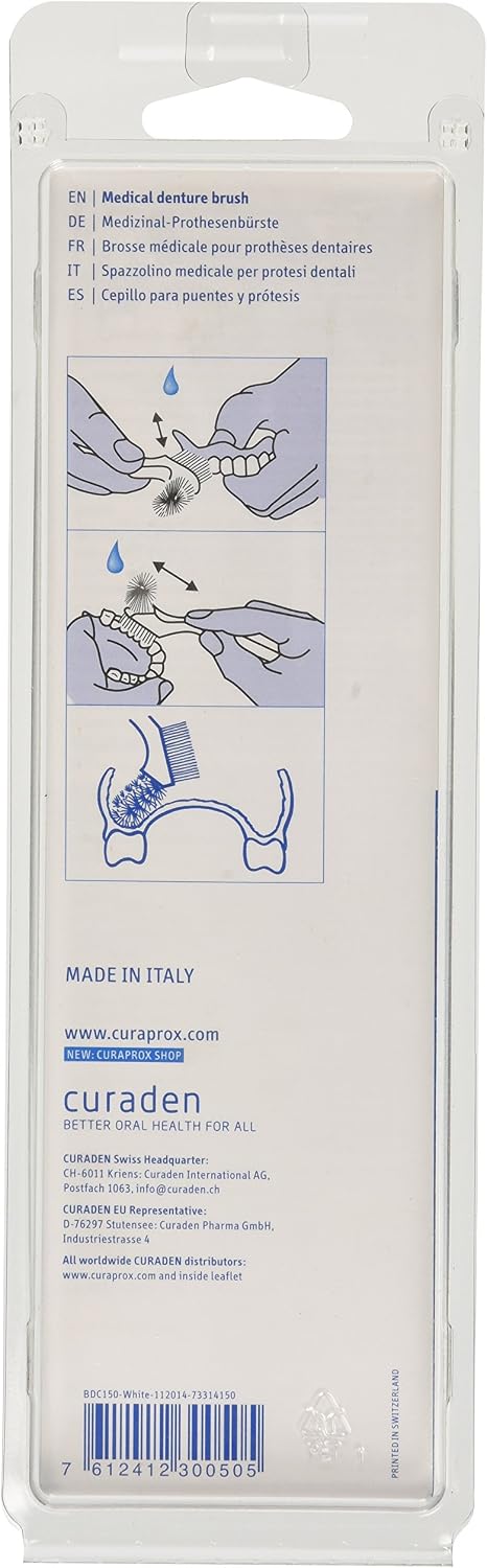 Curaprox BDC 150 Cleaning Brush for dentures and Braces White - Image 3