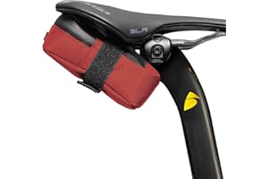 ALMSTHRE Signature Bike Saddle Bag – Rust Red | Premium Ripstop Material, Waterproof Zipper & Internal Pocket | Durable, Lightweight Bike Seat Bag for Secure Gear Storage