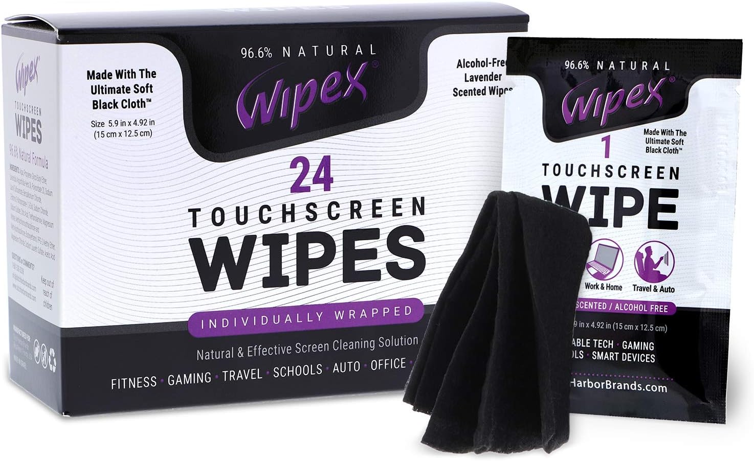 Wipex Cleaning Combo Pack for LED/LCD Screens and Fitness Equipment, Alcohol Free : Sports & Outdoors